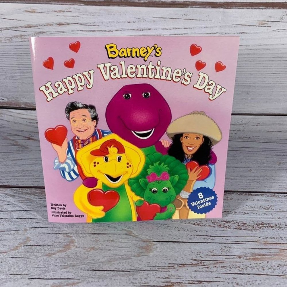 Vintage Barney’s Happy Valentine’s Day Book 1997 New, Unused Rare